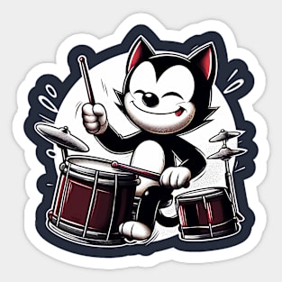 Felix The Drum Sticker